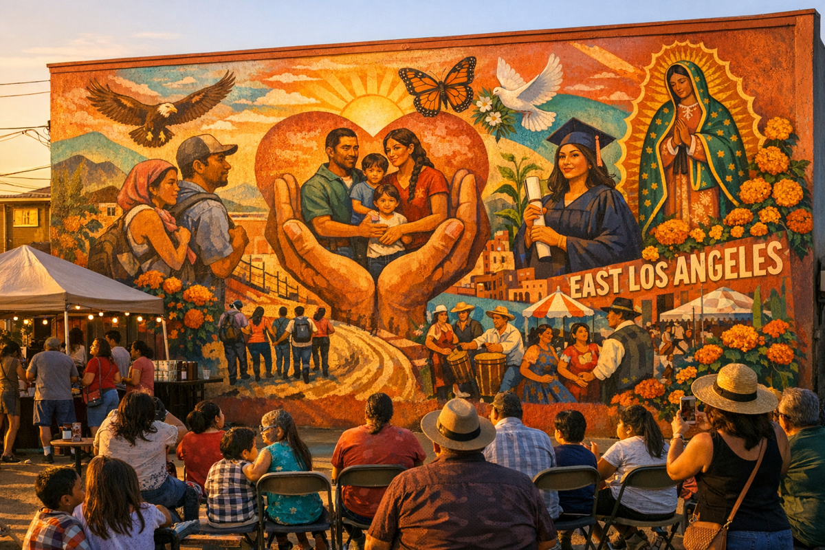 Barrio Unido community gathering in Boyle Heights